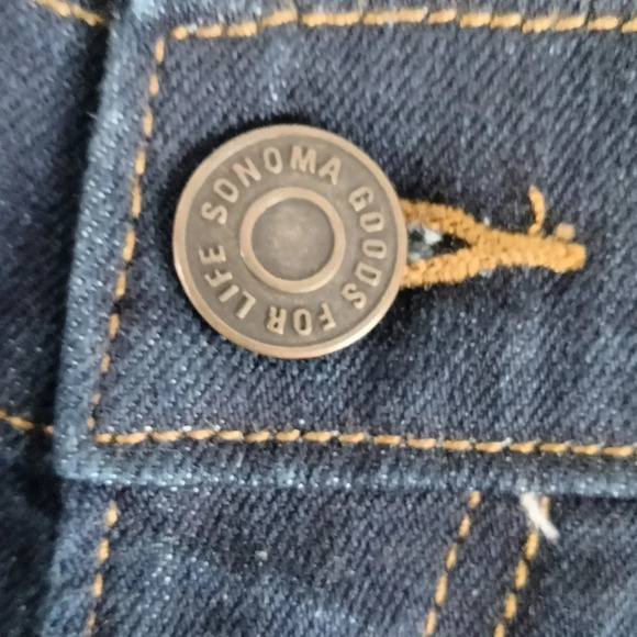 Sonoma Mens 32X30 Dark Wash Regular Every Day Pants NEW - Picture 8 of 14